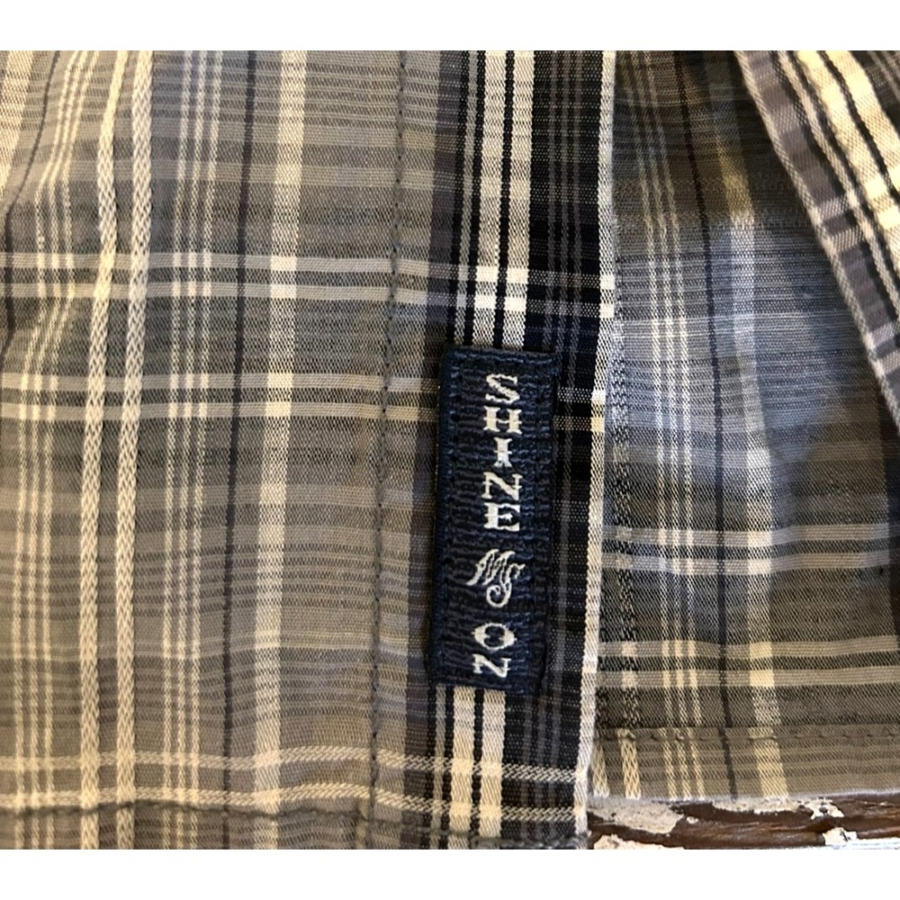 Moon Shine Spirit by Brad‎ Paisley Men's Long Sleeve Shirt Gray and Black XXL - Picture 11 of 13